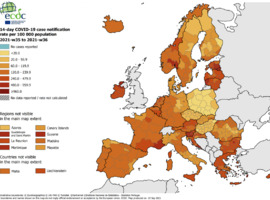 Vlaanderen van rood naar oranje op Europese coronakaart, Wallonië blijft rood, Brussel donkerrood