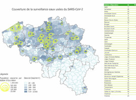 L'analyse des eaux usées en Belgique confirme une tendance à la baisse dans la circulation du SARS-CoV-2.( Sciensano)