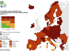 La carte européenne du Covid s'assombrit de plus en plus