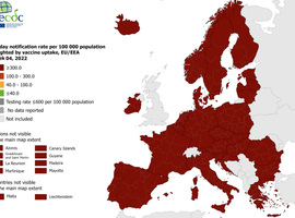 L'ensemble de l'Europe se pare de rouge foncé sur la carte Covid de l'ECDC