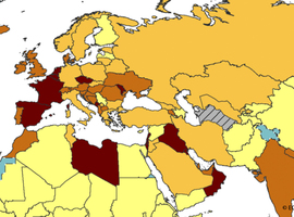 La Belgique passe en rouge sur la carte de l'ECDC