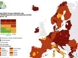 Plus aucune zone en vert sur la carte européenne du coronavirus