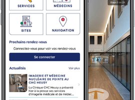 La Clinique CHC MontLegia, premier hôpital doté d'une Smartapp avec navigation indoor