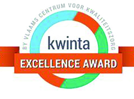 Brenda Droesbeke (AZ Sint-Blasius) wint de Kwinta Excellence Award