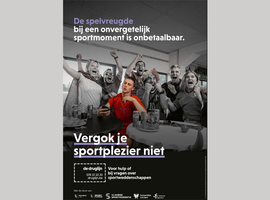Druglijn en sportsector lanceren campagne 'Vergok je sportplezier niet'