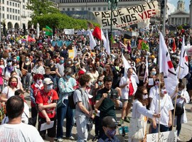 Environ 1.500 participant à la manifestation pour la santé à Bruxelles