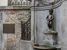 Manneken Pis stopt even met plassen tijdens World Continence Week