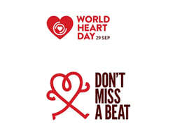 De Munt kleurt rood naar aanleiding van World Heart Day
