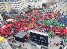 Plusieurs milliers de personnes à la manifestation européenne 