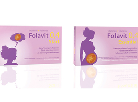 Folavit 0,4 Start et Folavit 0,4 Essential: l’acide folique JUST IN TIME!