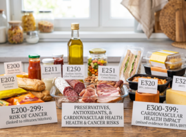 Apport en additifs alimentaires conservateurs et incidence de cancer