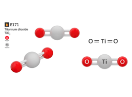 Het evenwicht van de intestinale microbiota zou worden ontwricht door nanopartikels van titaandioxide (Ti02)