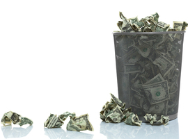 Weggegooid geld?