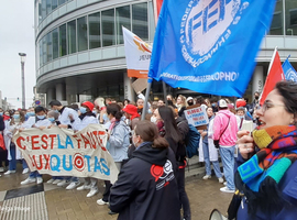 250 étudiants manifestent devant le cabinet Vandenbroucke contre le contingentement Inami