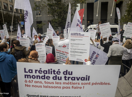 Action de Médecine pour le Peuple devant le cabinet du ministre Frank Vandenbroucke