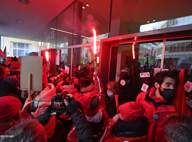 Quelques heurts devant le cabinet du ministre de la Santé à la manifestation des soignants