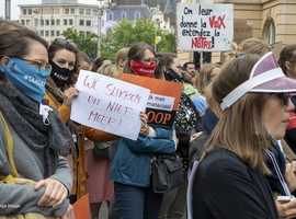 Des logopèdes manifestent à Bruxelles pour réclamer la revalorisation de leurs honoraires