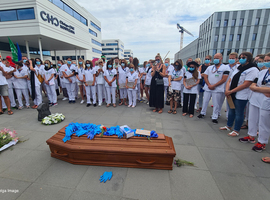 Un haka au MontLégia à Liège en hommage à la qualité des soins de santé