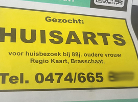 Noodkreet: dementerende vrouw zkt arts