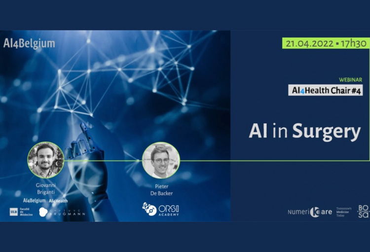 AI4Health Chair #4: artificiële intelligentie in de chirurgie (Webinar 21/04/2022)