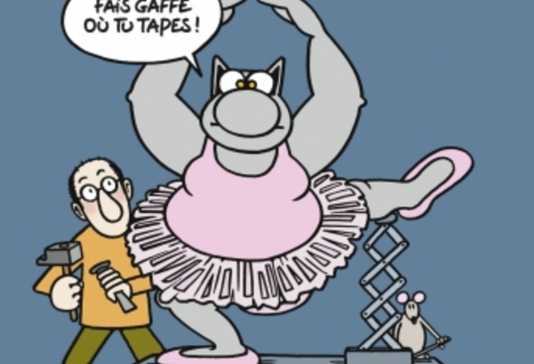 Le Chat De Geluck Se Prepare A Une Balade Sur Les Champs Elysees Le Specialiste